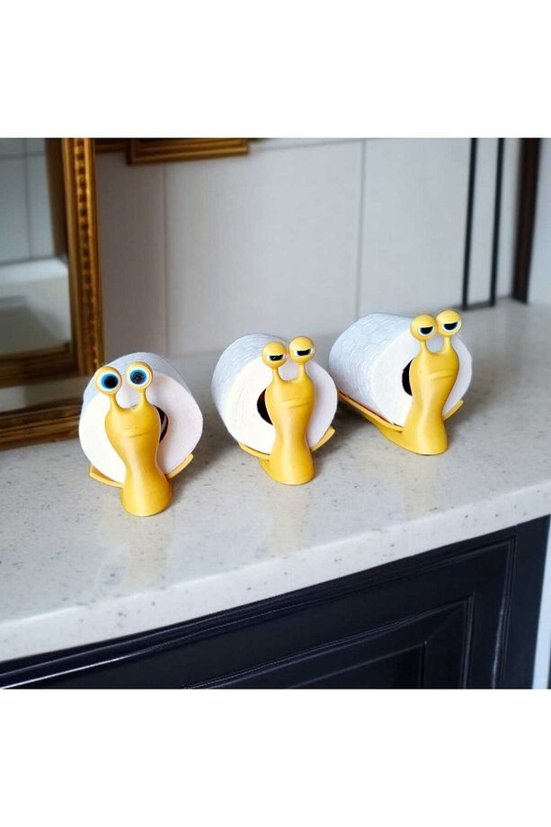 Salyangoz Tuvalet Kağıtlığı / Banyo Aksesuarı / Peçetelik / Lunar Design - 2