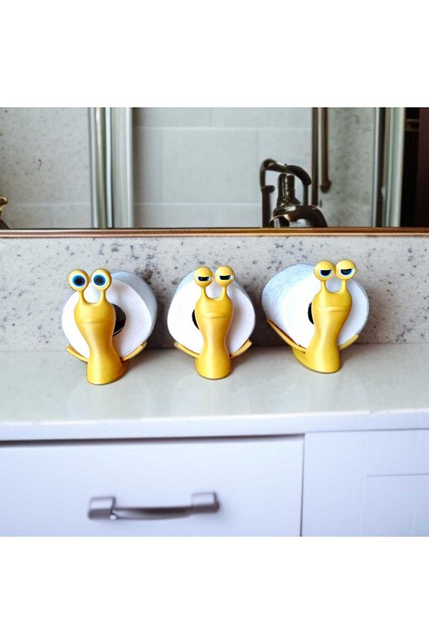 Salyangoz Tuvalet Kağıtlığı / Banyo Aksesuarı / Peçetelik / Lunar Design - 5