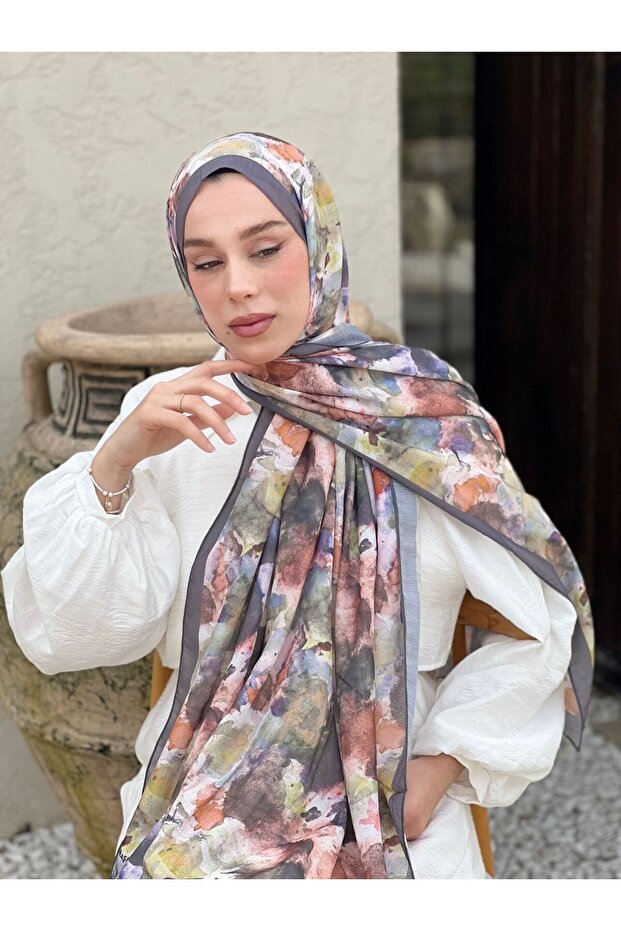 Brush Pattern Lina Shawl - 2