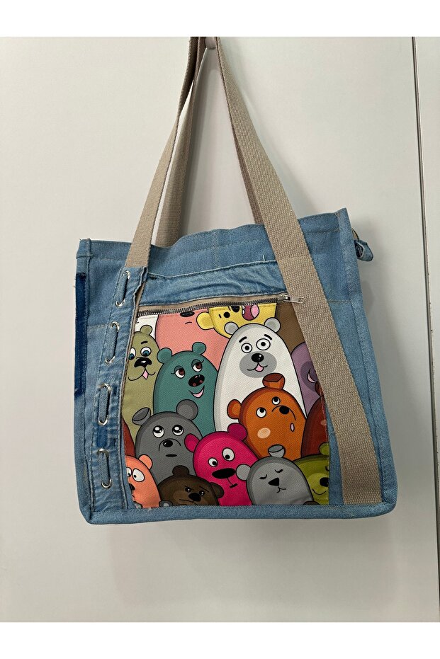 Kot denim çanta - 3