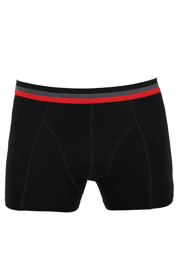 Erkek Boxer 5 Li Paket Pamuklu Likralı Karışık Renkler BORDO - 2