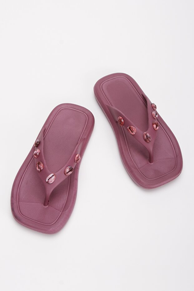 Ocean Cherry Shellfish Flip Flops - 2
