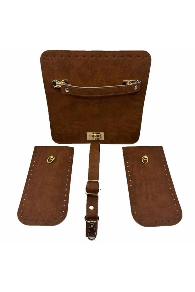 Deri Çanta Seti Berlin Taba - 4