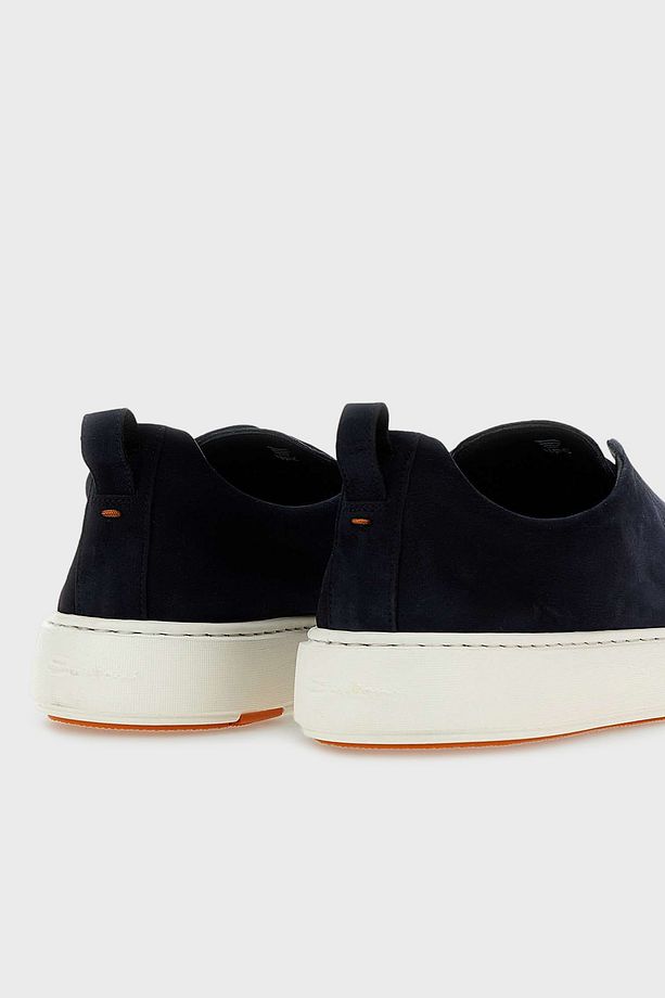 Logolu Süet Kalın Tabanlı Slip-On Sneaker Ayakkabı Erkek AYAKKABI MBCD21995BARTFEHU59 - 5