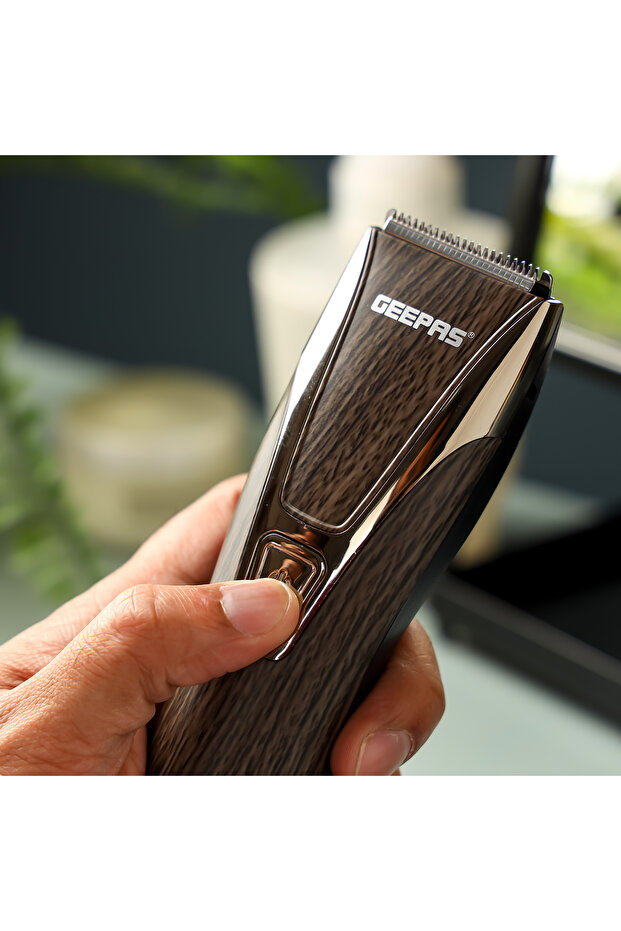 Geepas Rechargeable Hair Clipper- GTR31N/ with High-Capacity Battery and Fast USB Charging/ Stainles