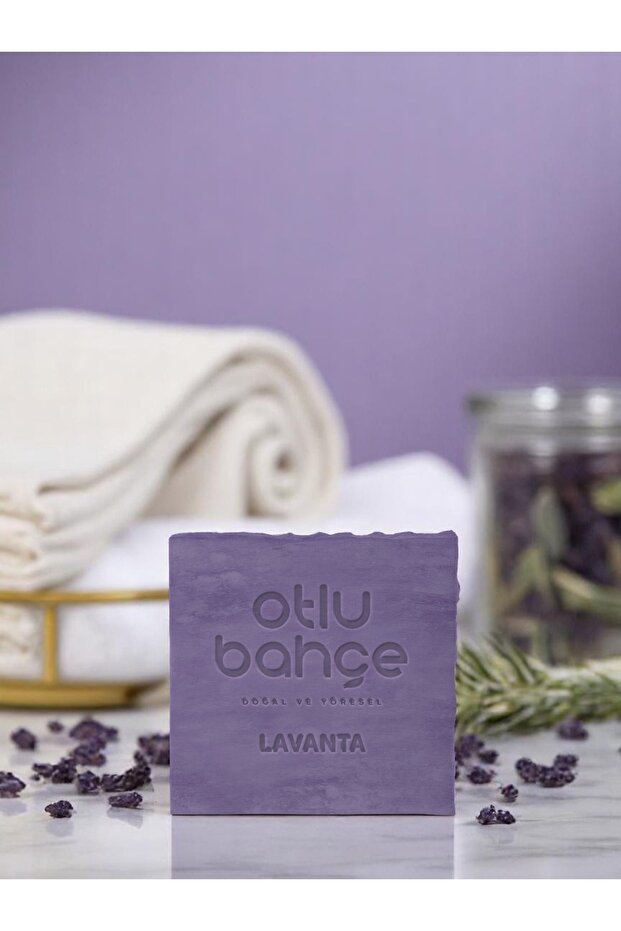 Otlu Bahçe Handmade Lavender Soap 120g - Handmade, Lavender Soap
