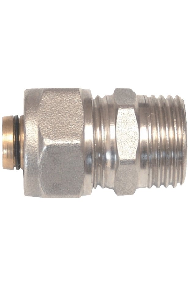 Pipe socket on x al, P + FE 1/2 - Nut + Fe