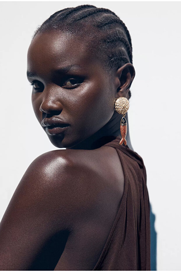 Marka Etnik Balık Küpe - 2