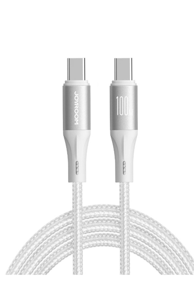 كابل بيانات شحن سريع SA25-CC5 من سلسلة Light-Speed بقوة 100 وات (من النوع C إلى النوع C) بطول 1.2 متر، أسود