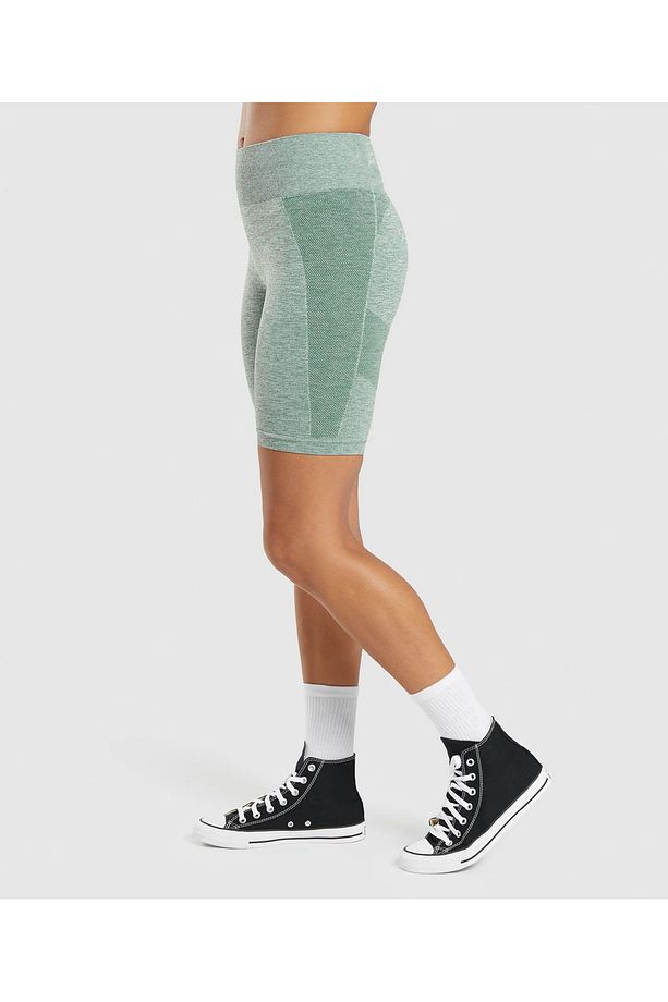 x Seamless Yüksek Bel Sporcu Biker Şort Tayt - 2