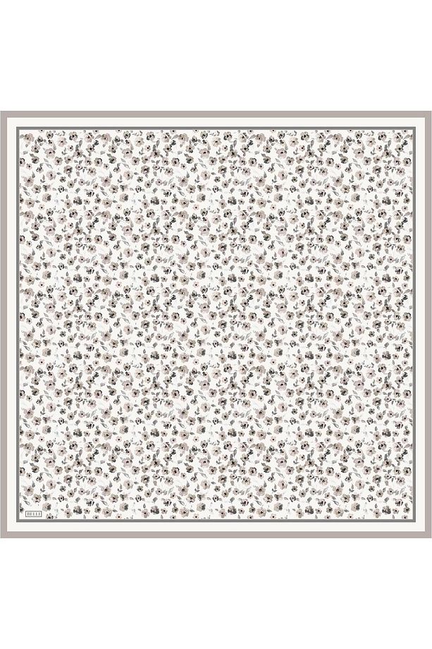 Twill Ipek Eşarp - 4028-84 Ekru Vizon - 1