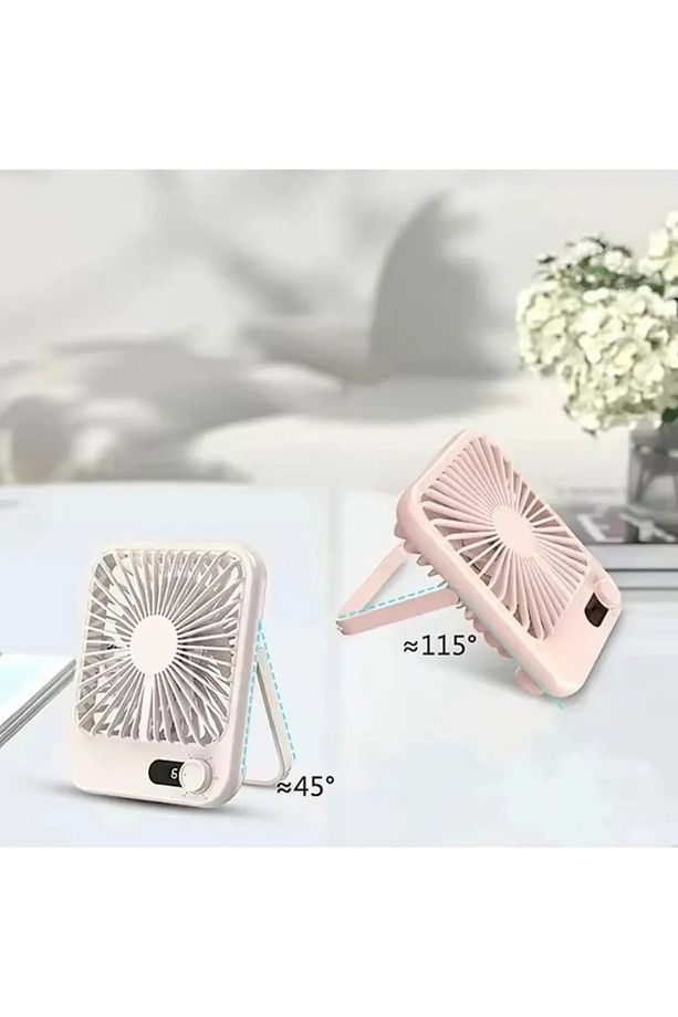 Taşınabilir Mini Fan katlanabilir şarj elektrikli Ayarlanabilir Güç Modu tuşlu - 2