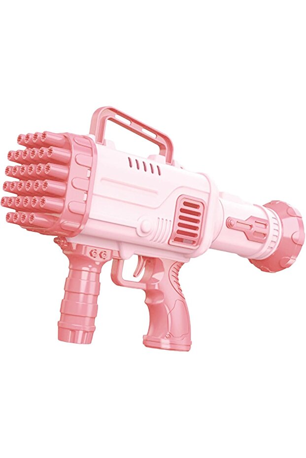Bubble blaster Machine with 32 Nozzles and Bubble Solution, Pink - 3