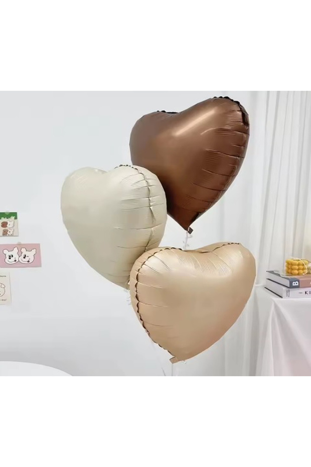 Retro Colors Heart Foil Balloon Bundle