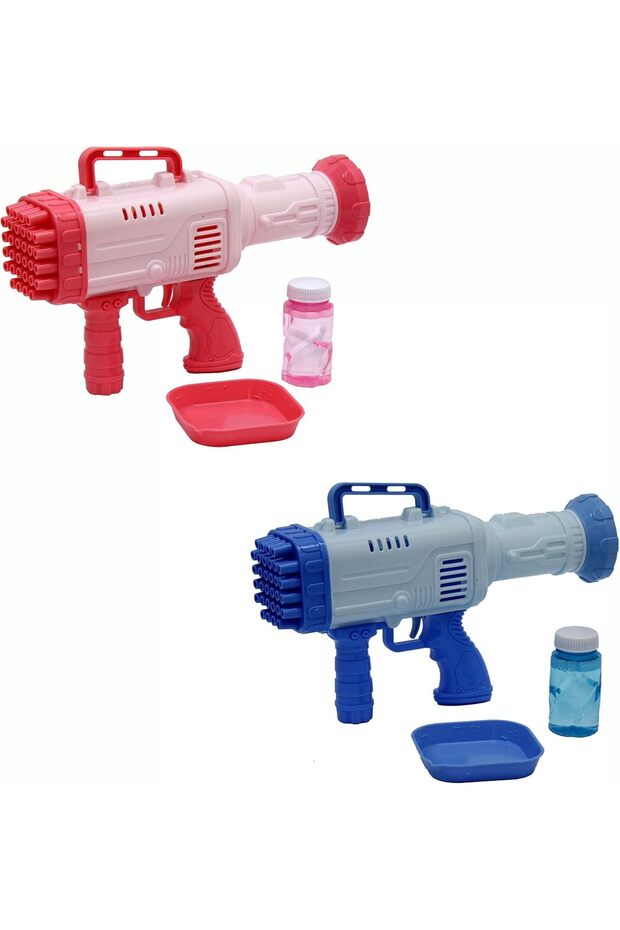 Bubble blaster Machine with 32 Nozzles and Bubble Solution, Pink - 8