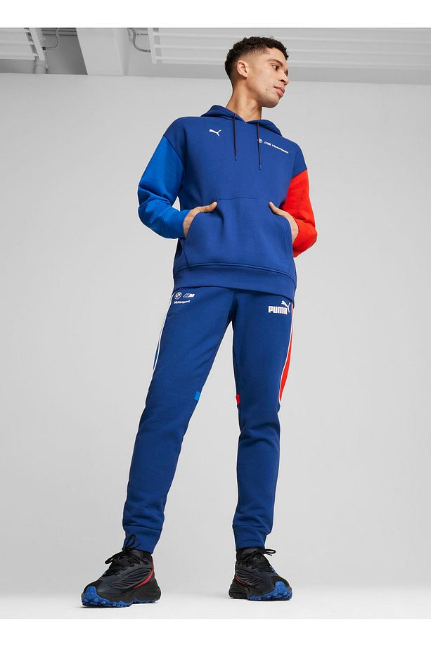 62745404 BMW MMS MT7+ SWEAT PANTS C Siyah Lastikli Bel Regular Fit Blok Erkek Eşofman Altı - 3