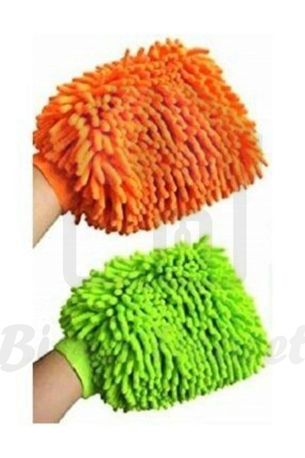 Orijinal (2 adet) Mop Eldiven Mikrofiber Araba Yıkama Ve Temizlik Eldiveni - 1