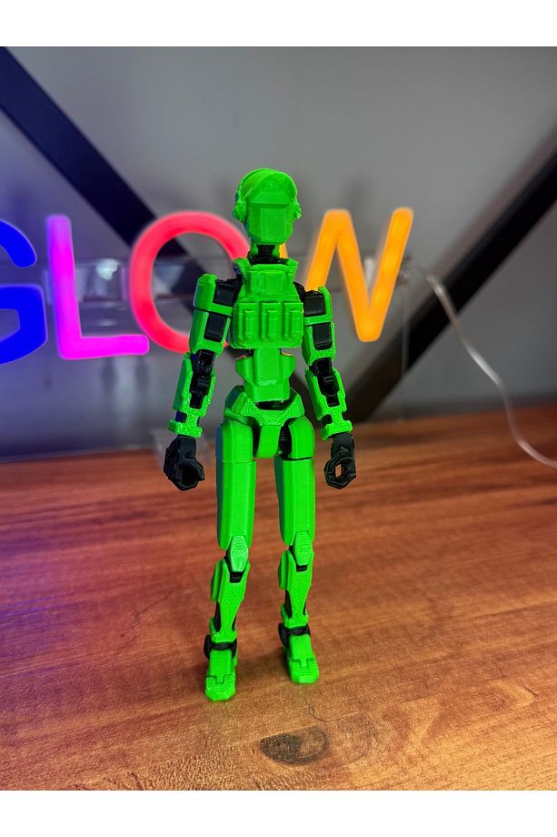 Asker Robot Tüm Eklemleri Hareketli Dummy Aksiyon Figürü 15 Cm - 4
