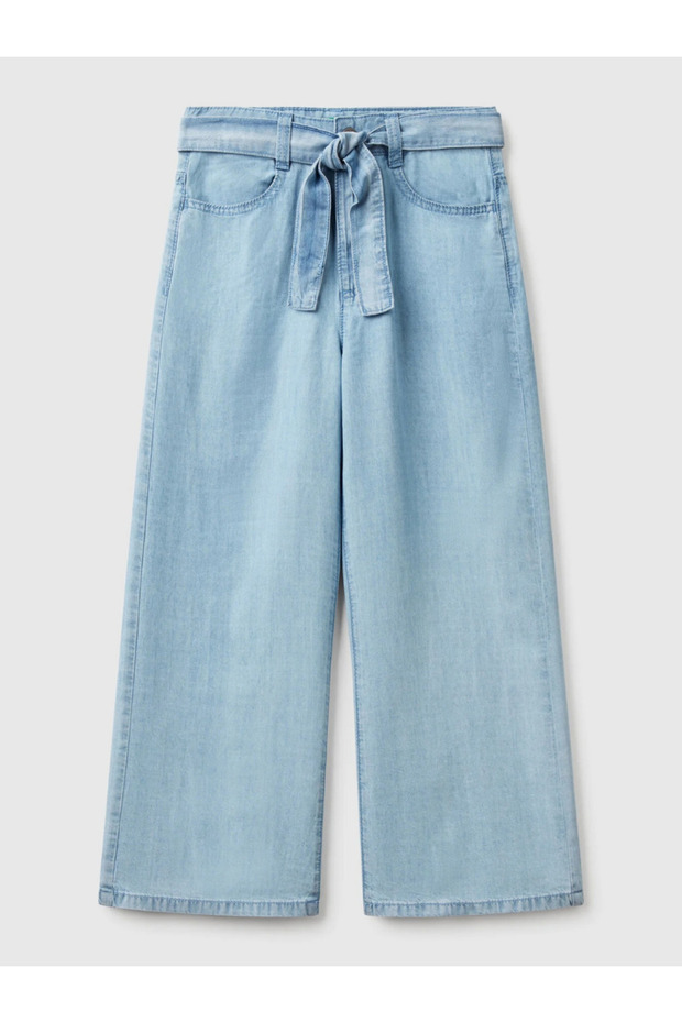 Girl's Denim Trousers 6-14 Years Blue