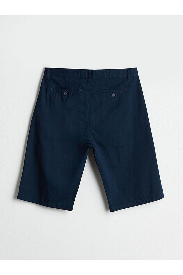 LCWAIKIKI Basic Rahat Kalıp Gabardin Erkek Bermuda Şort (S5) - 6