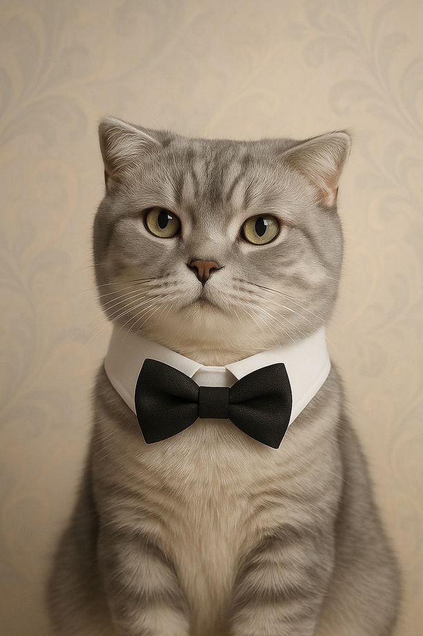 “Kedi ve Köpekler İçin Papyonlu Yaka – Zarafet ve Şıklık Tek Tasarımda!” - 3