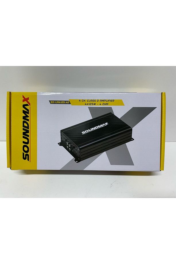 SX-LM4125.4D 4 KANAL CLASS D AMFİ 4 OHM 4X125 WATT RMS POWER SİYAH RENK - 8