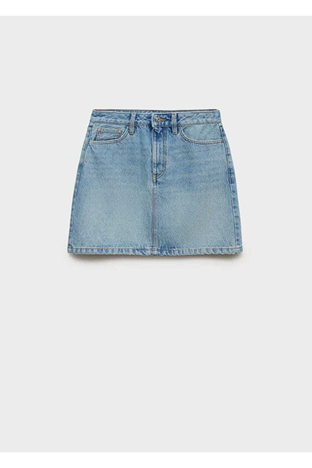 Kısa denim etek - 3