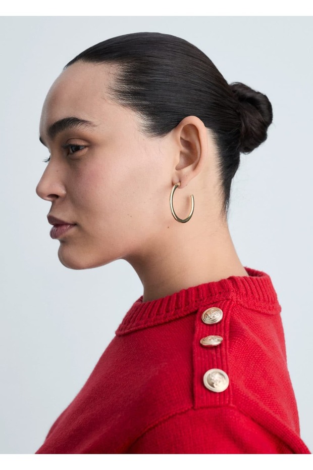 Strass taşlı triko kazak - 5