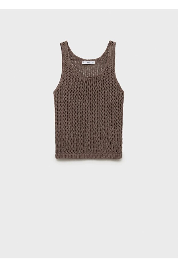 Askılı kroşe bluz - 3