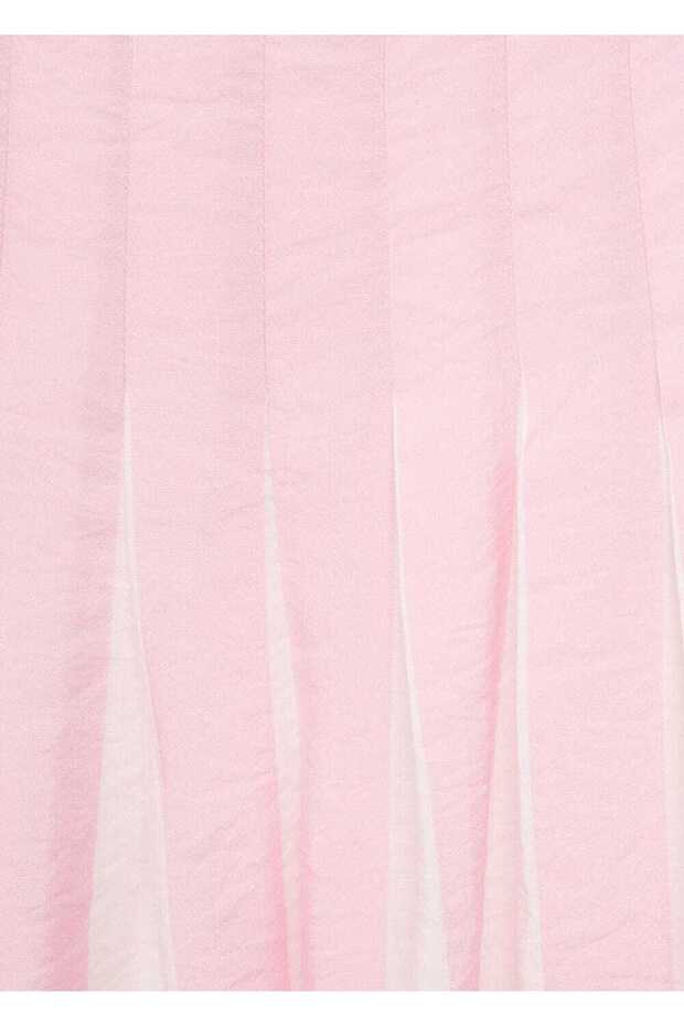 Desenli askılı bluz - 7