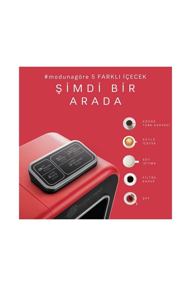 Hatır Plus Mod 5 In 1 Çay Ve Kahve Makinesi Kırmızı - 4