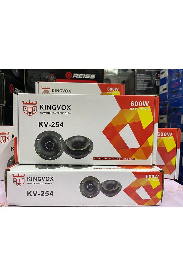 KV-254 10 CM DOME TWEETER 600 WATT MAXİMUM POWER ÇİFT FİYATIDIR 100 WATT RMS POWER - 1