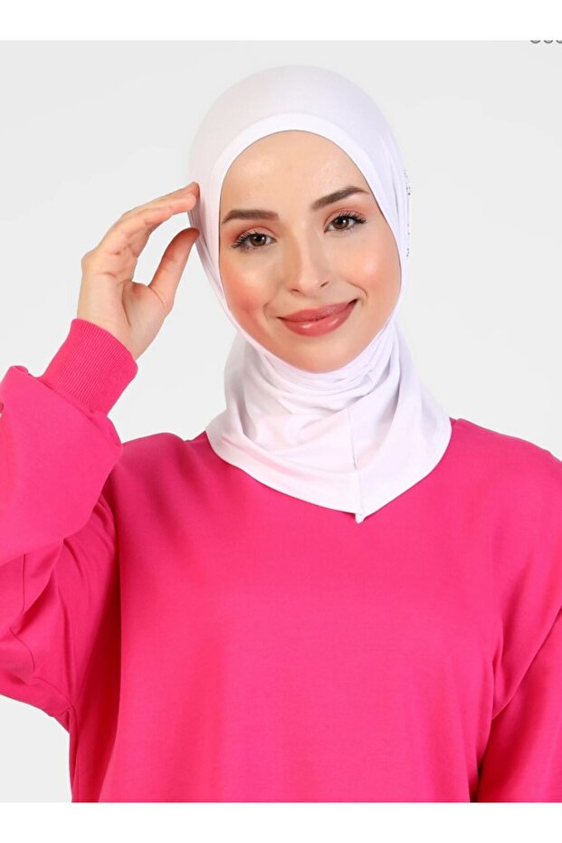 Spor Koşu Bonesi - Beyaz - 3