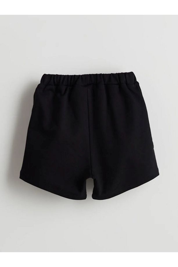 LCW Baby 1903 BJK Taraftar Baskılı Yüksek Pamuklu Erkek Bebek Şortlu Pijama Takım - 7