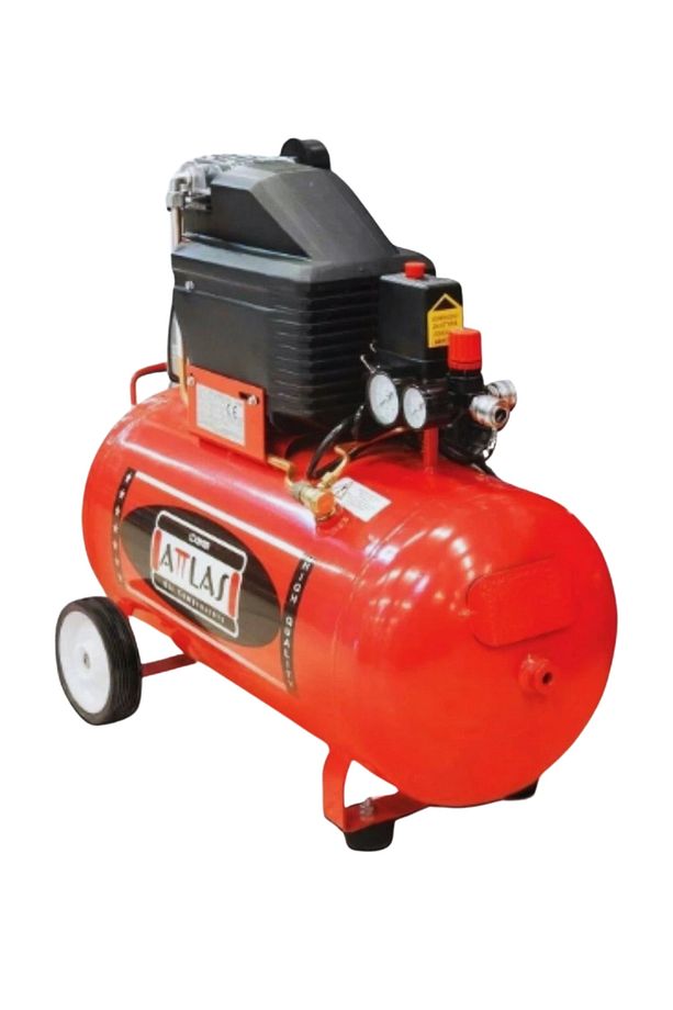50 Litre 2hp Monofaze Hava Kompresörü 15 Metre Hortum & Üstten Depolu Boya Tabancası - 3