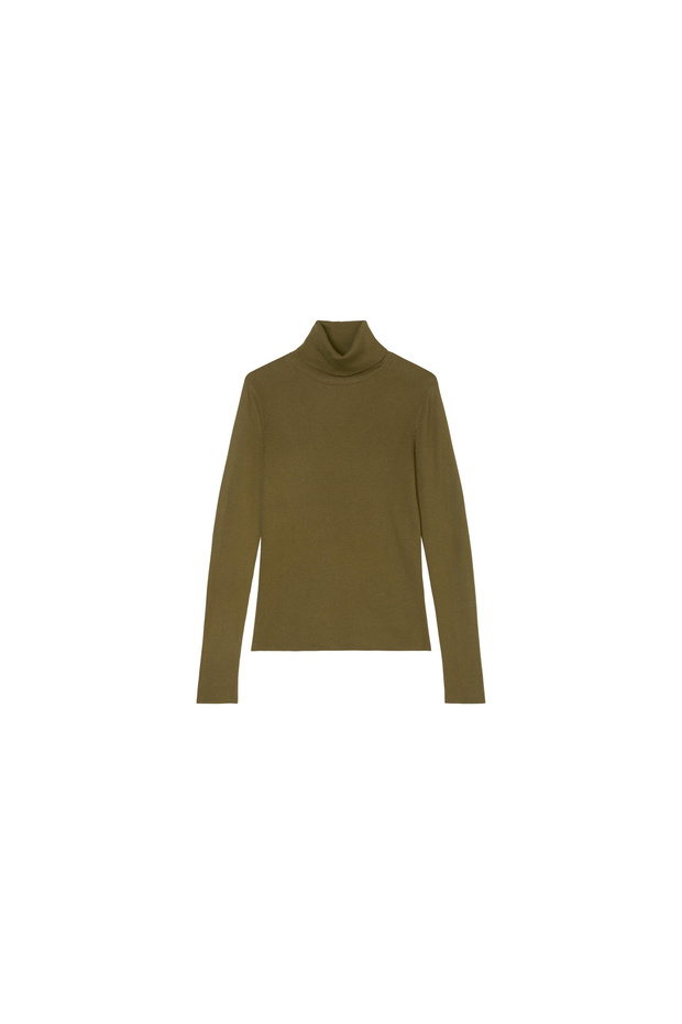 Rollkragenpullover für Damen in unifarben - 2