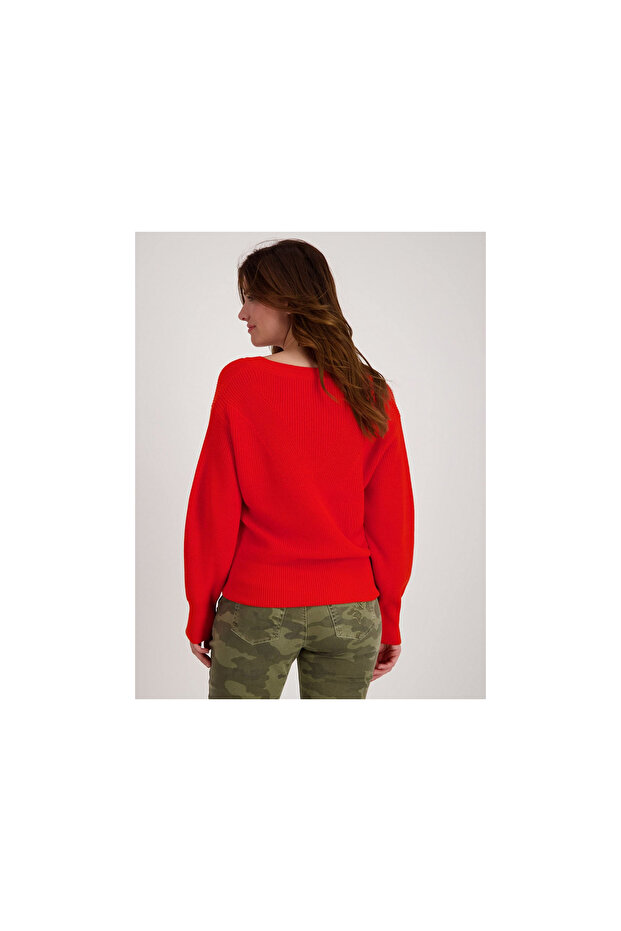 V-Kragen Pullover - 3