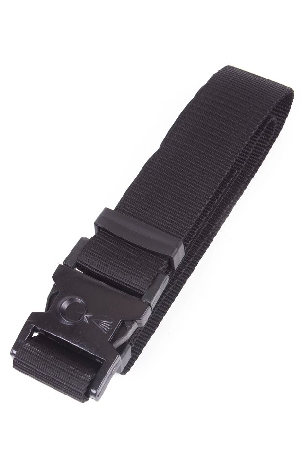 Gendarmerie Asayis Black Colored Suali Plastic Buckle Woven Belt Palaska