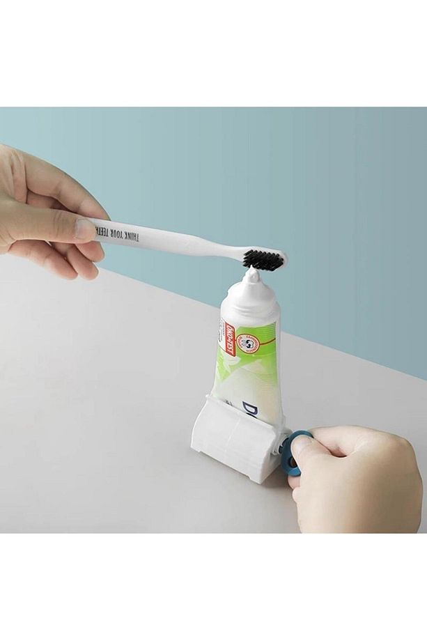 2 Adet Diş Macunu Sıkacağı Çevirmeli Pratik Krem Merhem Sıkacağı - 6