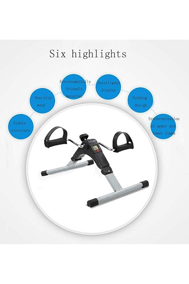 Fully Assembled Mini Pedal Exercise Machine With Digital Display - 2