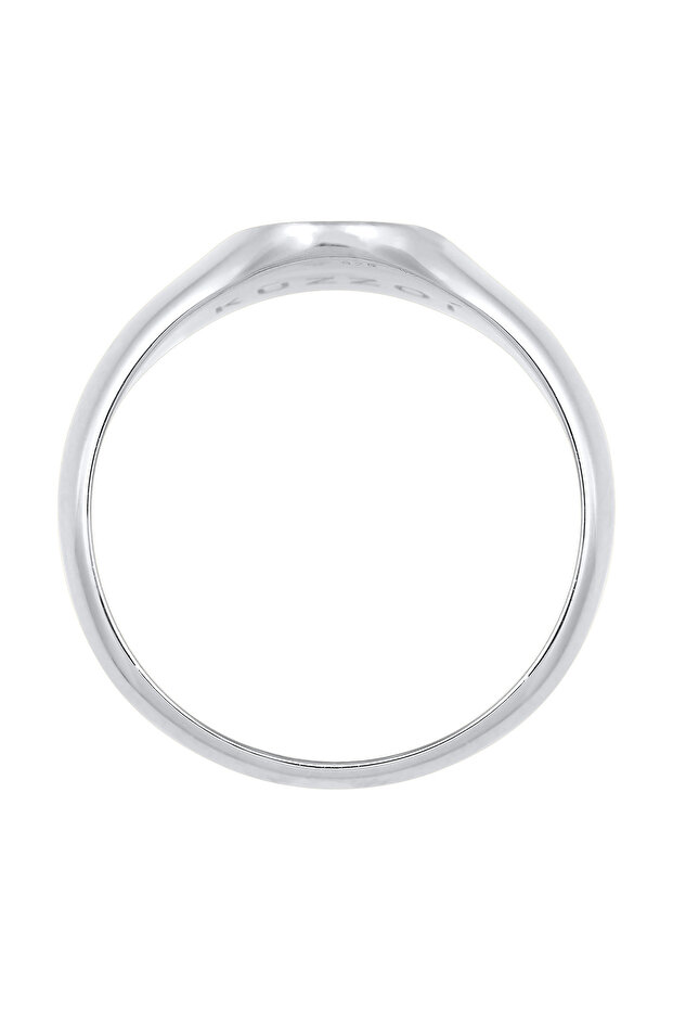 Ring Herren Siegelring Massiv in 925 Sterling Silber - 3