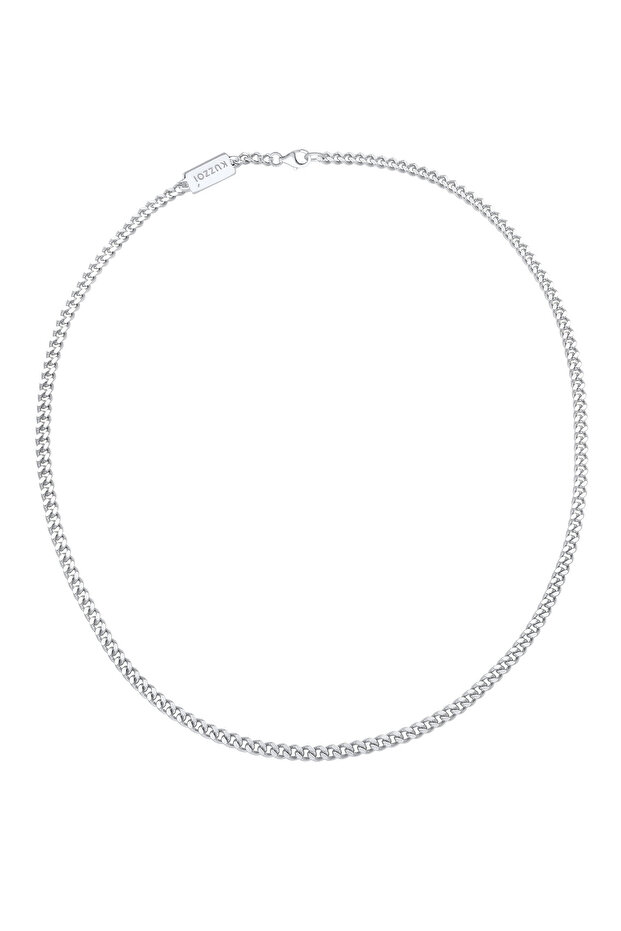 Halskette Herren Panzerkette Basic Massiv in 925 Sterling Silber - 3