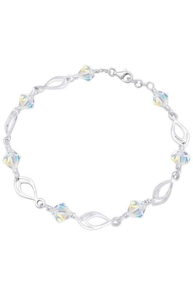 Náramok s pierkami, striebro 925 - 2