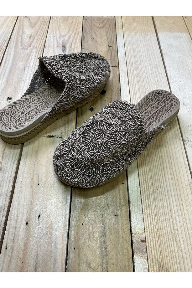 Önü Kapalı Dantelli Yumuşak Taban Terlik - 2