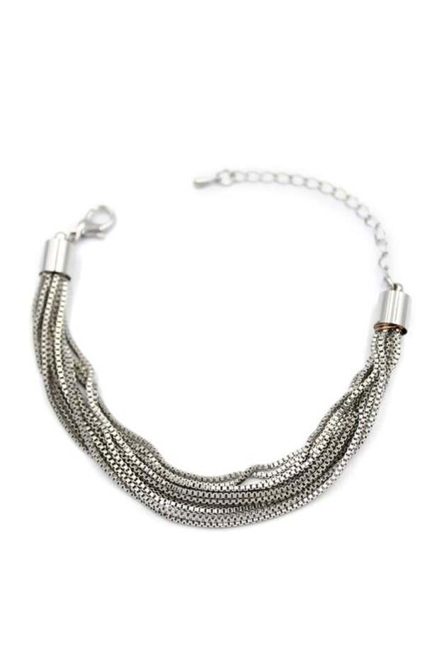 سوار مع سلسلة - فضي - 1