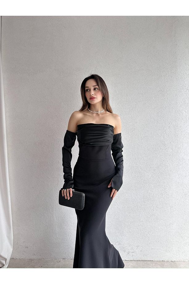 PERİSA Maxi Elbise 5082 - Siyah - 1