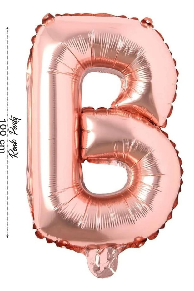 Foil Balloon Letter B Helium Balloon 100 cm Rose Color - Letter B Balloon - Letter Foil Balloon - 40 Inch