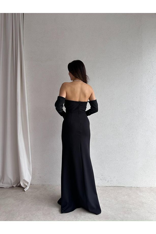 PERİSA Maxi Elbise 5082 - Siyah - 3
