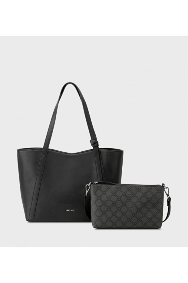 Ruthie Textured Tote Bag With Pouch