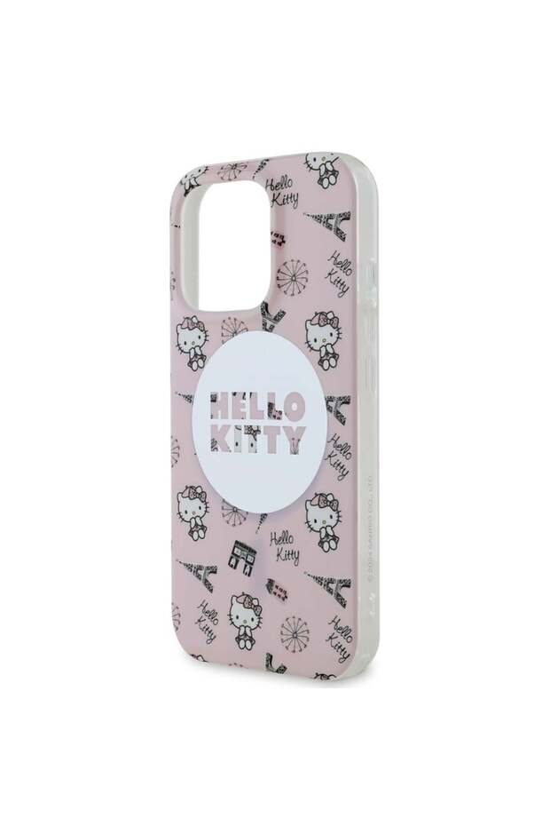 Case for iPhone 16 Pro, Hardcase IML, Hello Kitty - Pink - 5